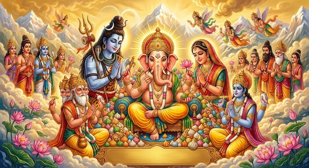 bhagwan ganesh pradham pujya kyu mane jate ha
