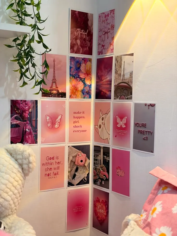 room corner decoration help of mini stickers