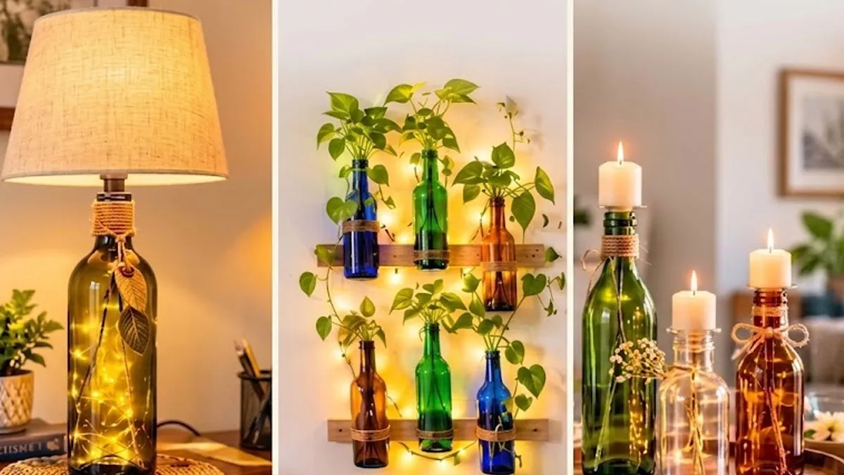 How to make hanging planters from glass bottles