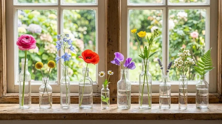 bud vase collection bottle