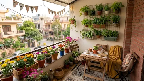 How To Decorate Balcony Look Like Cafe
