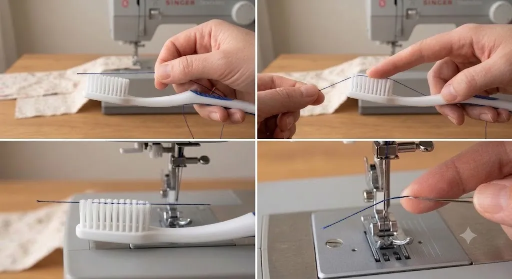 how to thread a sewing needle