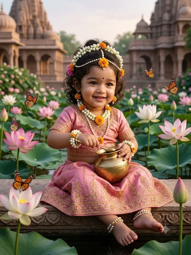 Radha Rani Bal Roop Ai Prompt
