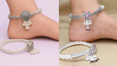women's kada payal design
