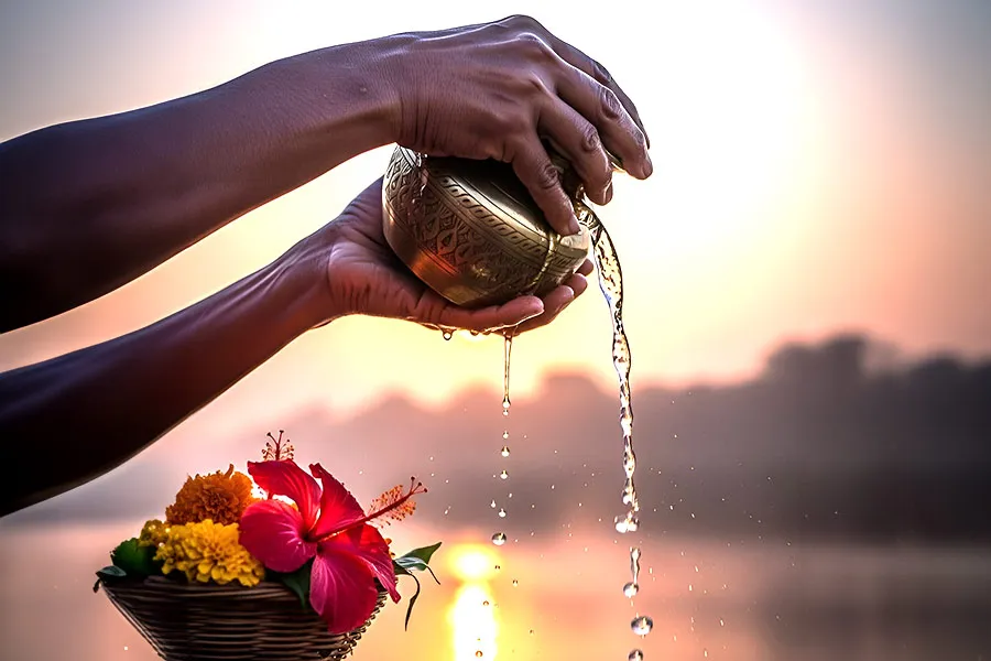 pitru paksha jal