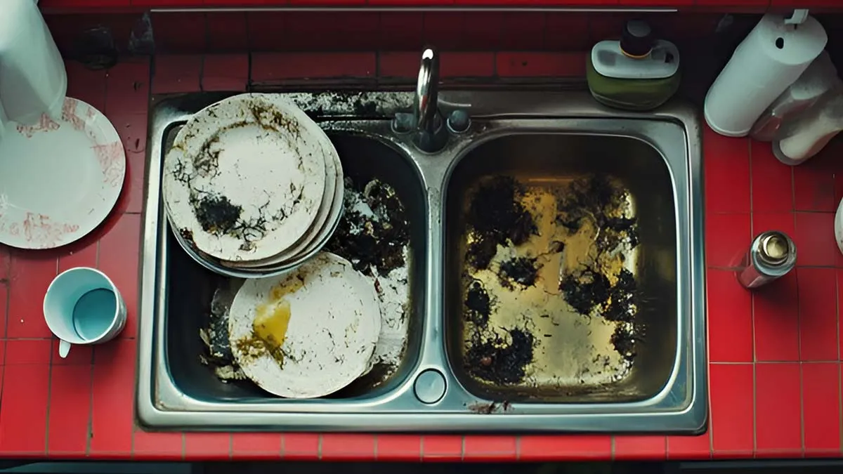 kitchen sink cleaning