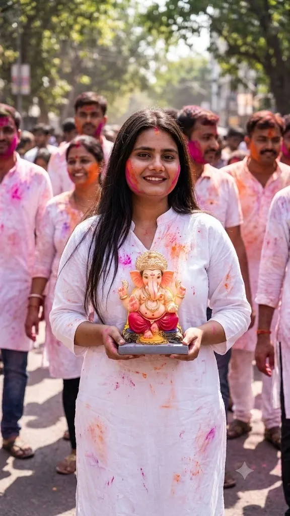 Ganesh Visarjan Special AI Photo