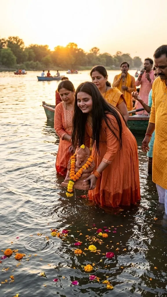 Ganesh Visarjan Viral AI Photo