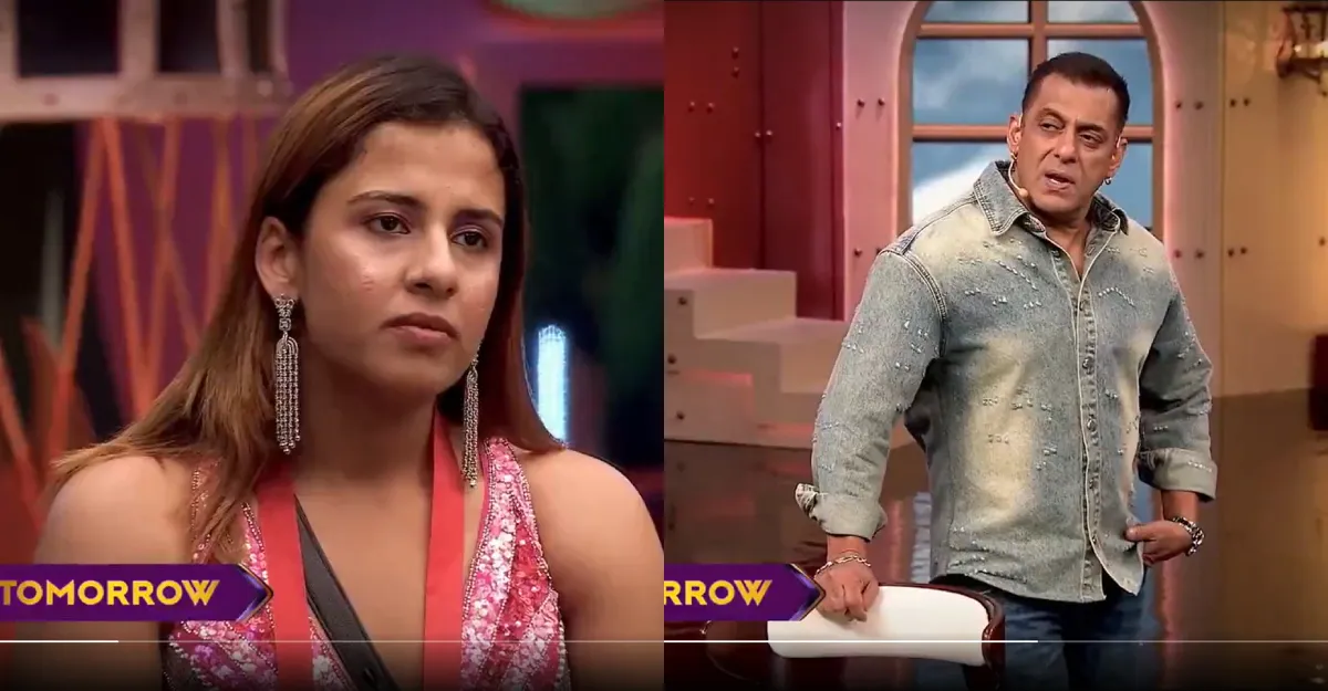 bigg boss 20 weekend ka vaar promo salman khan bashes rhiti tiwari over her abusive language in diss task
