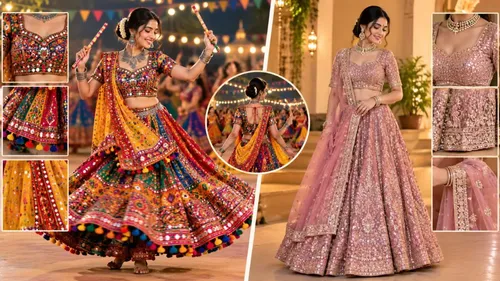 lehenga and chaniya choli difference and garba outfit history
