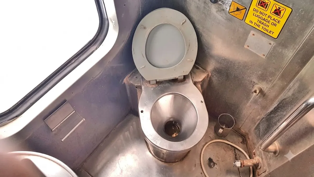 train toilet using tips