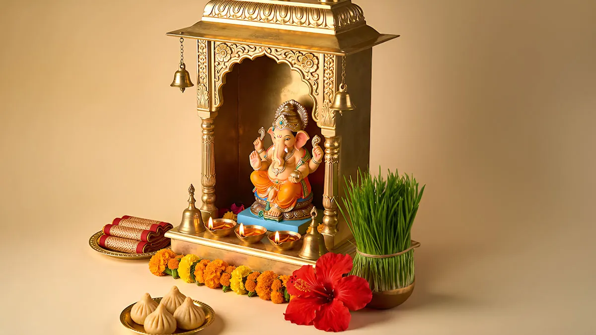hidden pooja corners ideas for small house