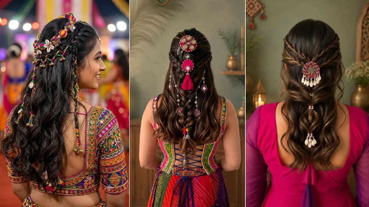 hairstyles for dandiya night