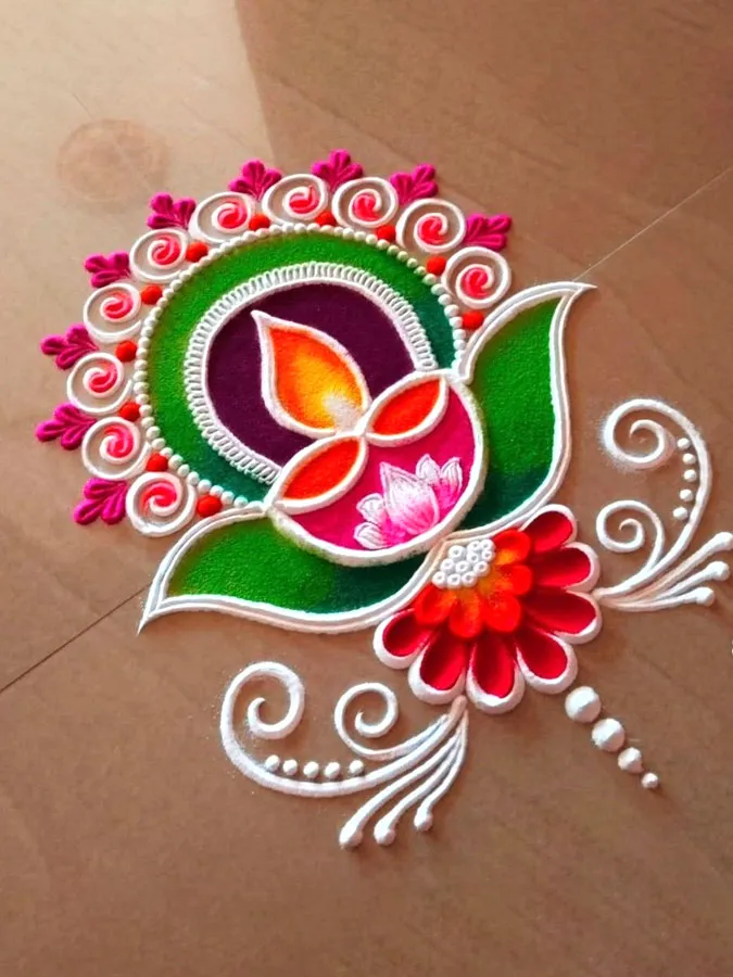 shardiya navratri 2026 rangoli