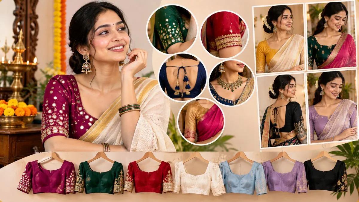 tips to style simple blouse in elegant look