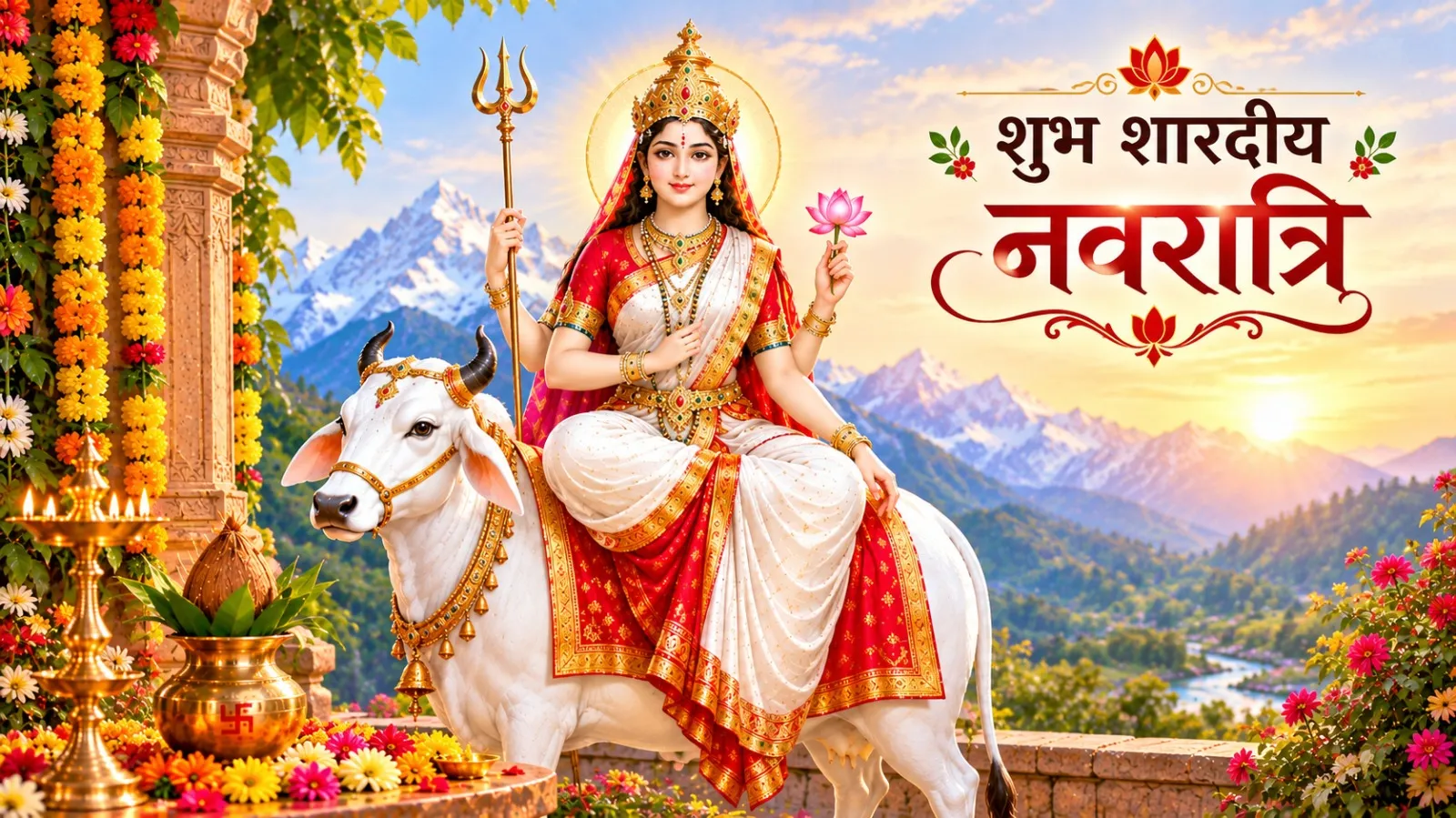 Navratri 1st day maa shailputri shayari