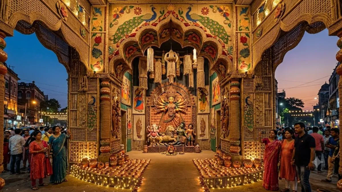 durga puja pandals unique story