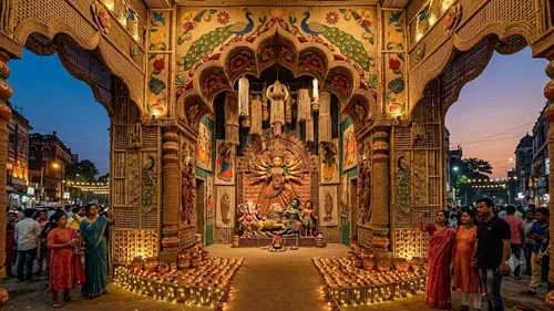 durga puja pandals unique story