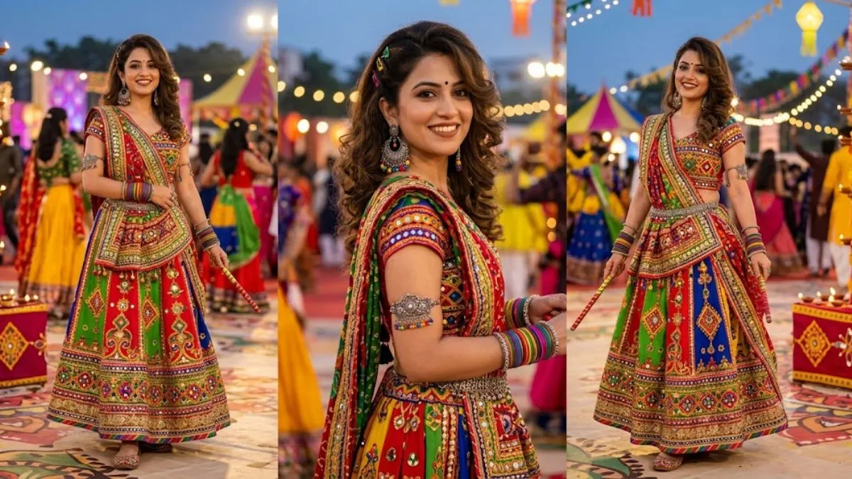 how to create 90's retro look in navratri (1)