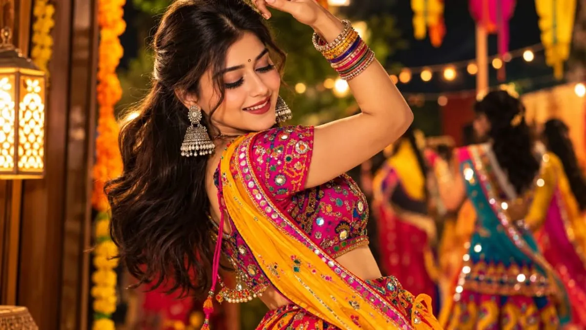 how to create 90's retro look in navratri
