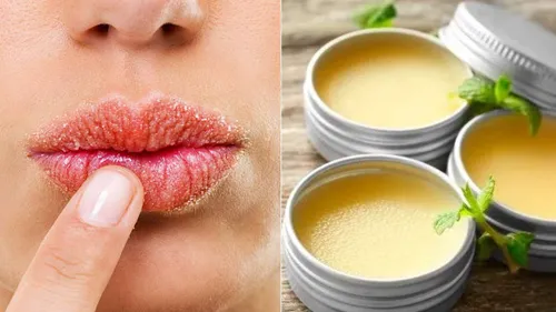 homemade lip balm from ghee