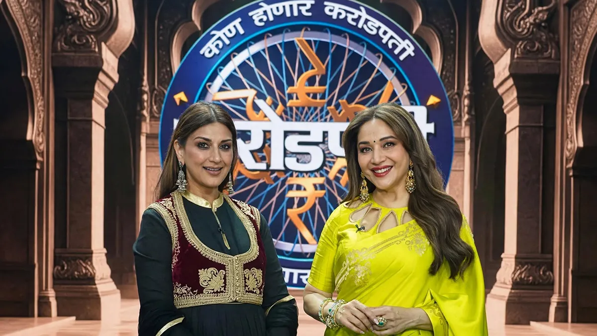 sonali bendre talks about cancer battle and loving her body during pain to madhuri dixit at kon honar crorepati premiere