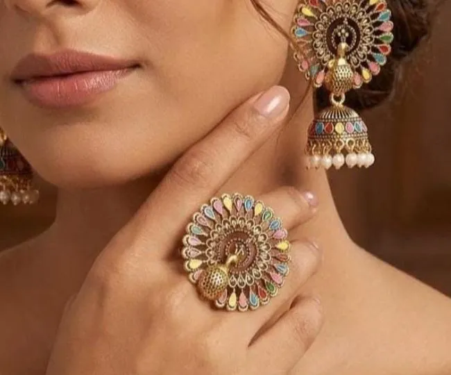 garba look with jewellery (2)