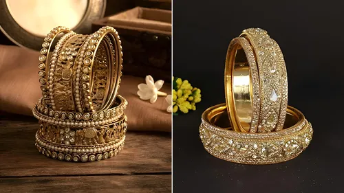 Karwa Chauth 2026 पर ट्राई करें ये 4 कुंदन कड़े, हर आउटफिट पर लगेंगे खूबसूरत