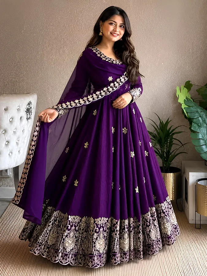 floor length anarkali suit