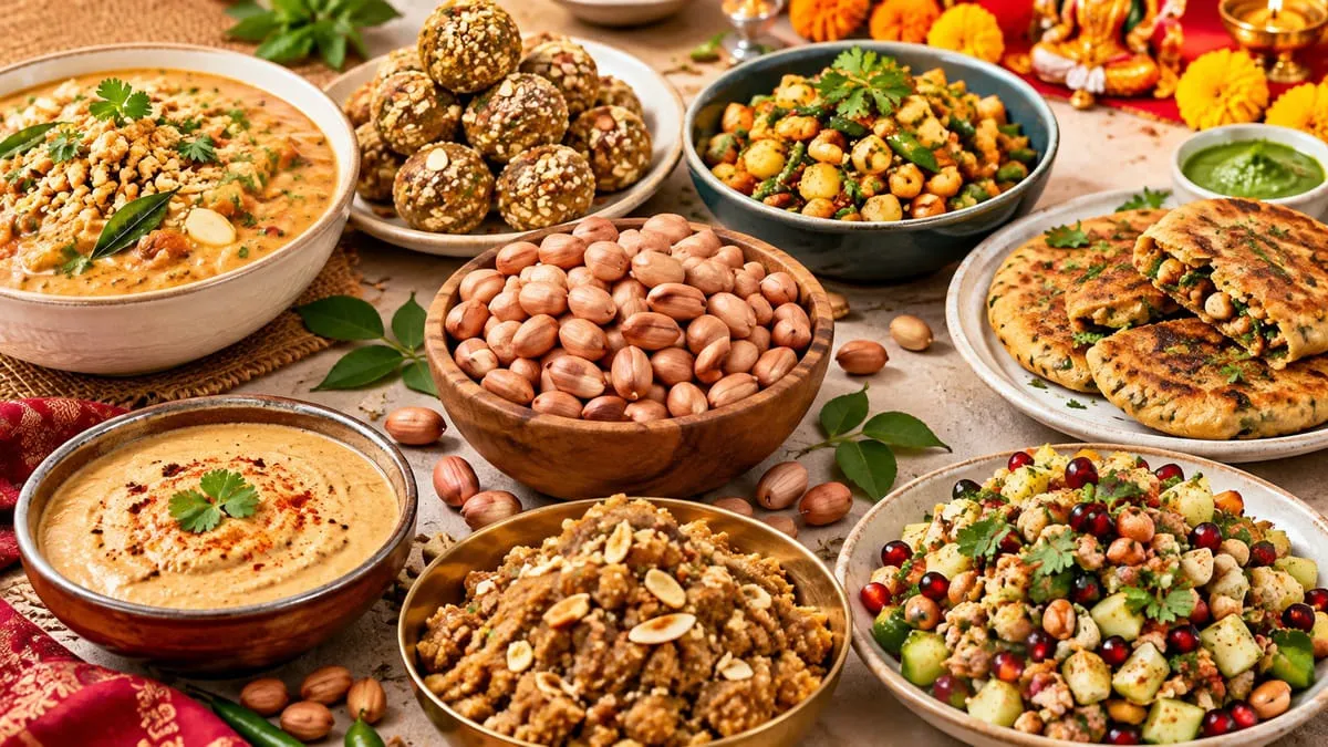 navratri peanut recipes in hindi