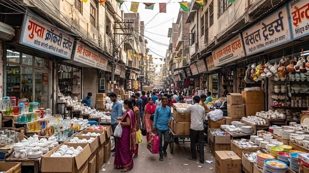 sadarki crockery market