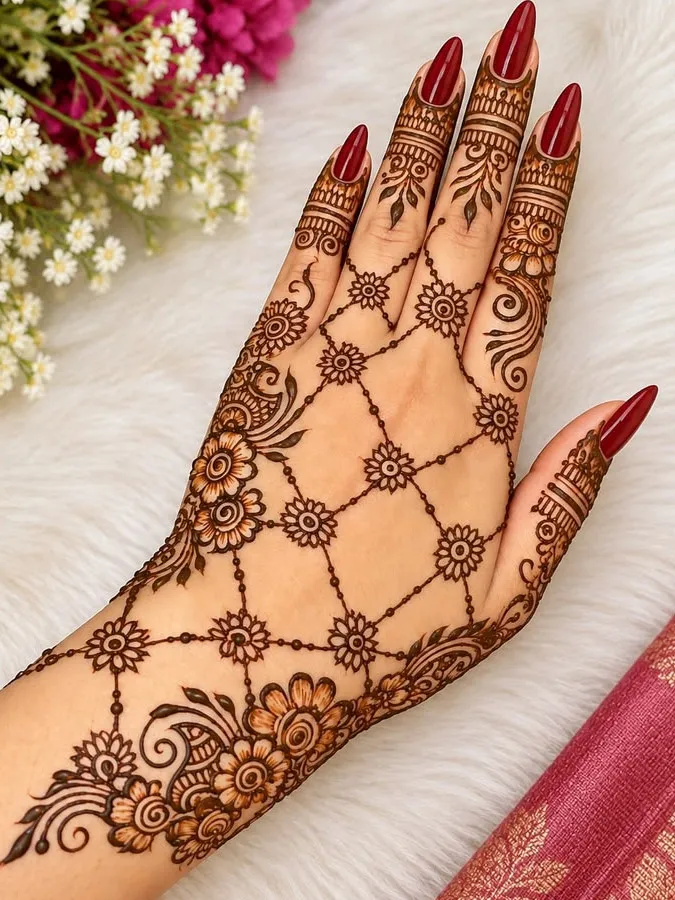 Elegant Back-Hand Jaal