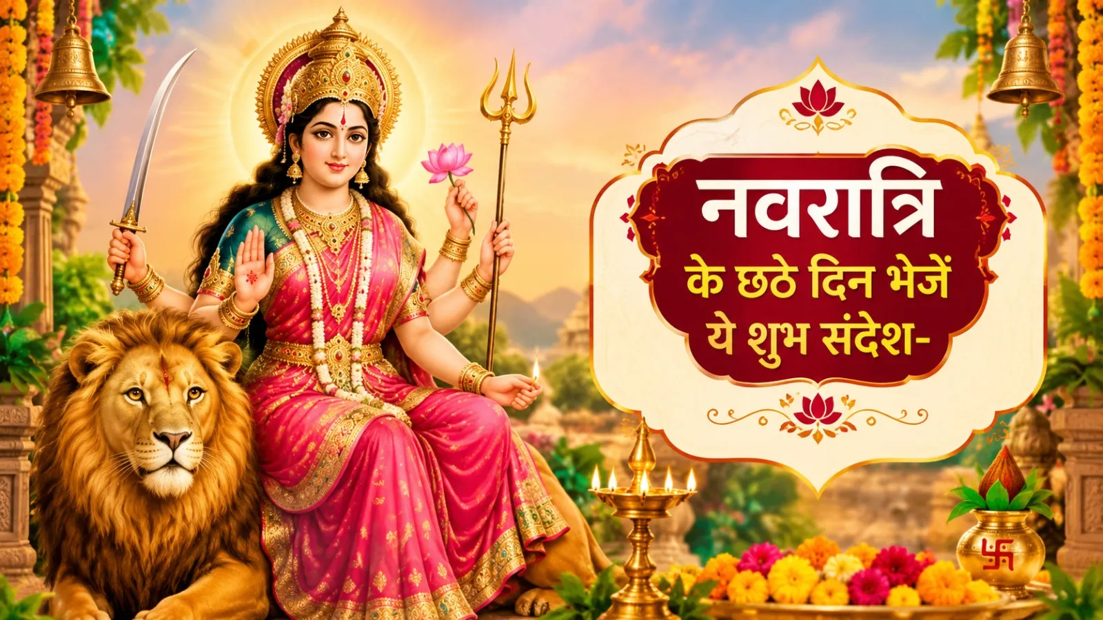 Shardiya Navratri Katyayani Devi Ke Liye Shayari And Message