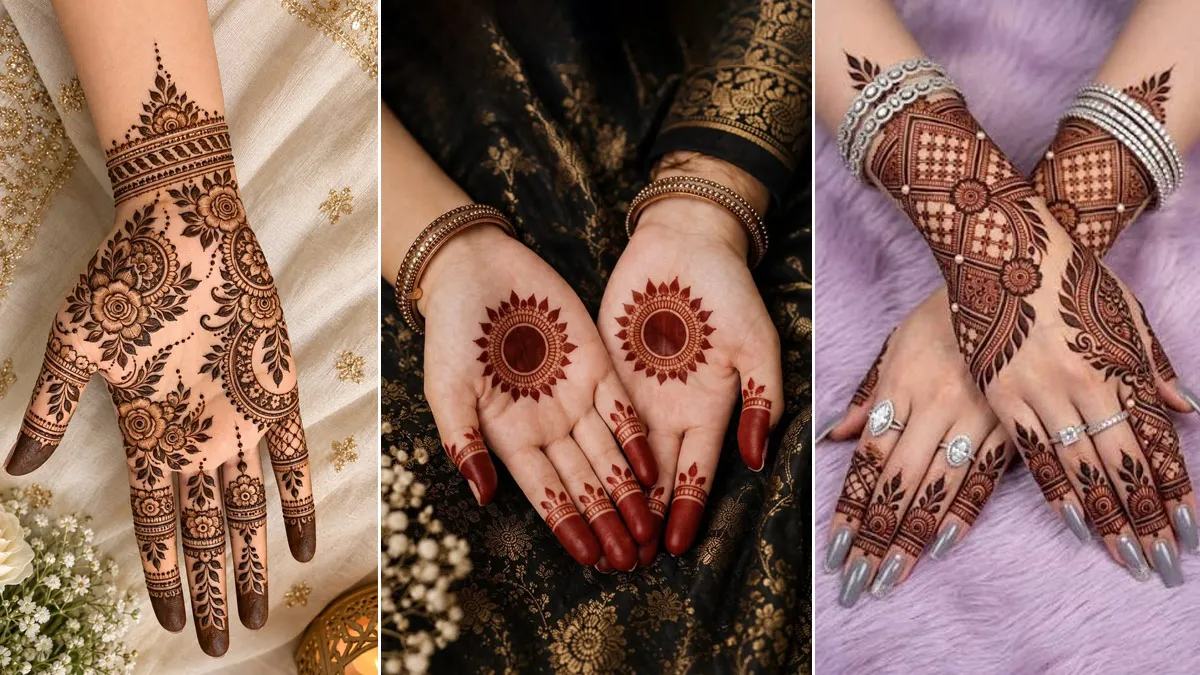 Karwa Chauth Simple Mehndi Designs Back and Front Hand