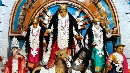 navratri special kashi durga pandal 258 years old durga idol never immersed