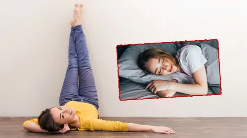 5 minute yoga pose for better sleep 