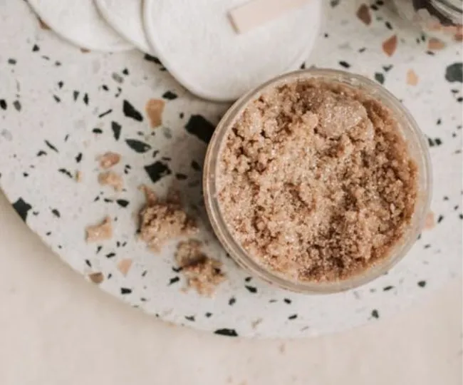 barley flour scrub