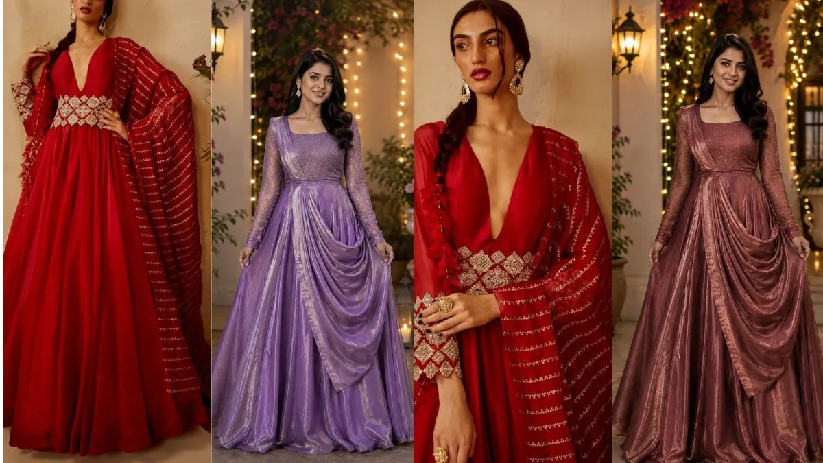 anarkali kurta with belt