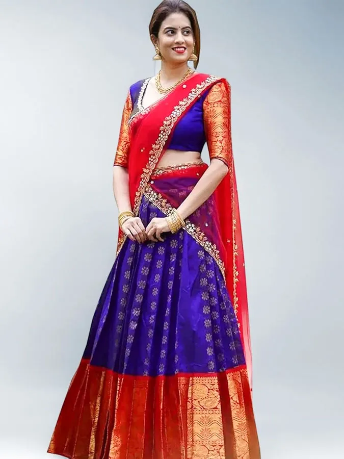 lehanga with old saree
