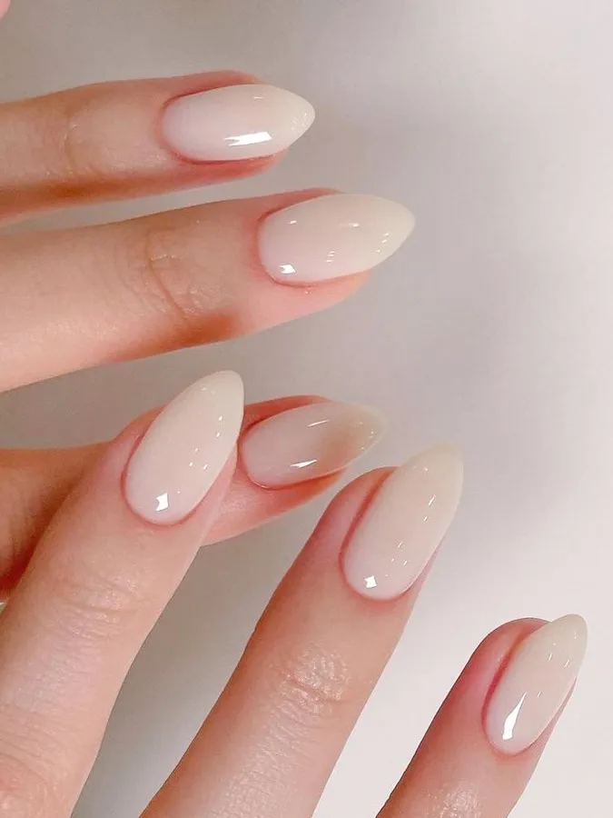 milky white