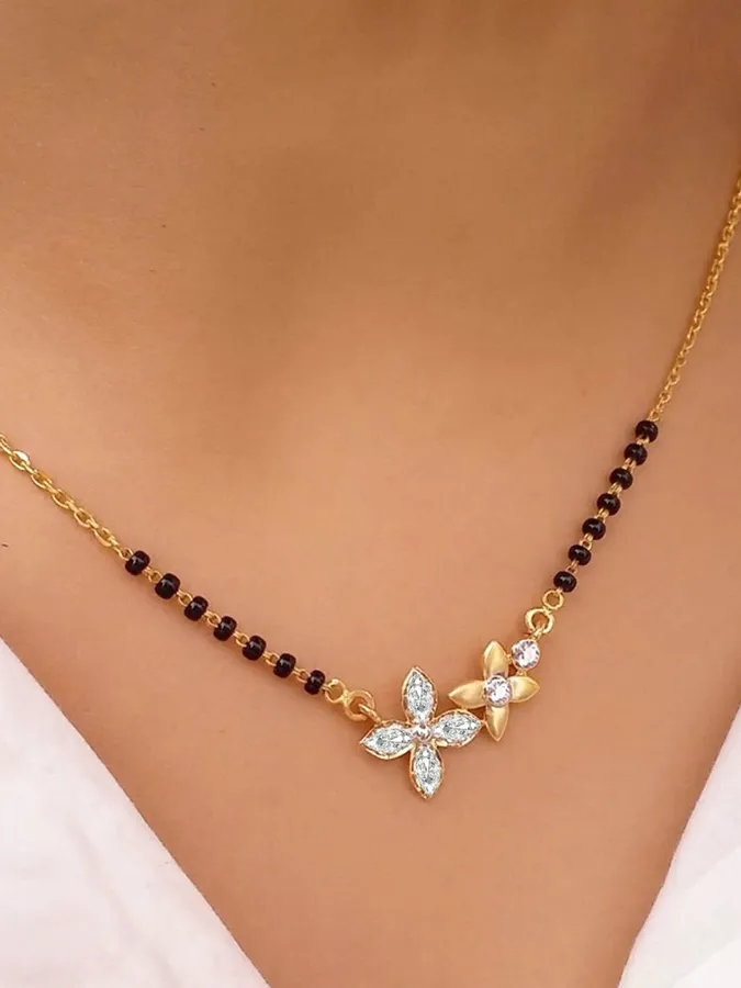 mangalsutra trendy designs 2026 floral