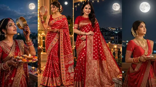 6 Saree Styles To Try On karwa chauth