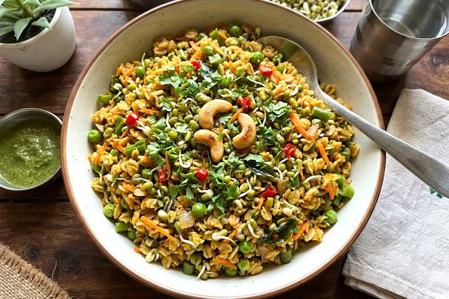 vegetable sprouts oats recipe