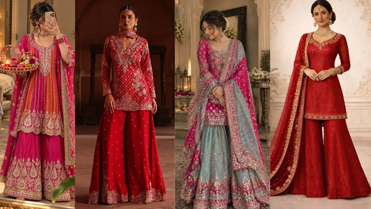 Sharara Suits for a Glamorous Festive Look