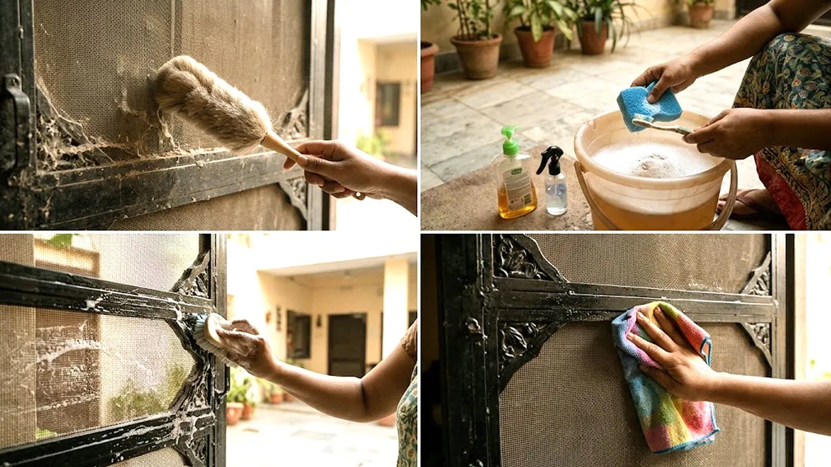 Tips to Clean Iron Door Mesh