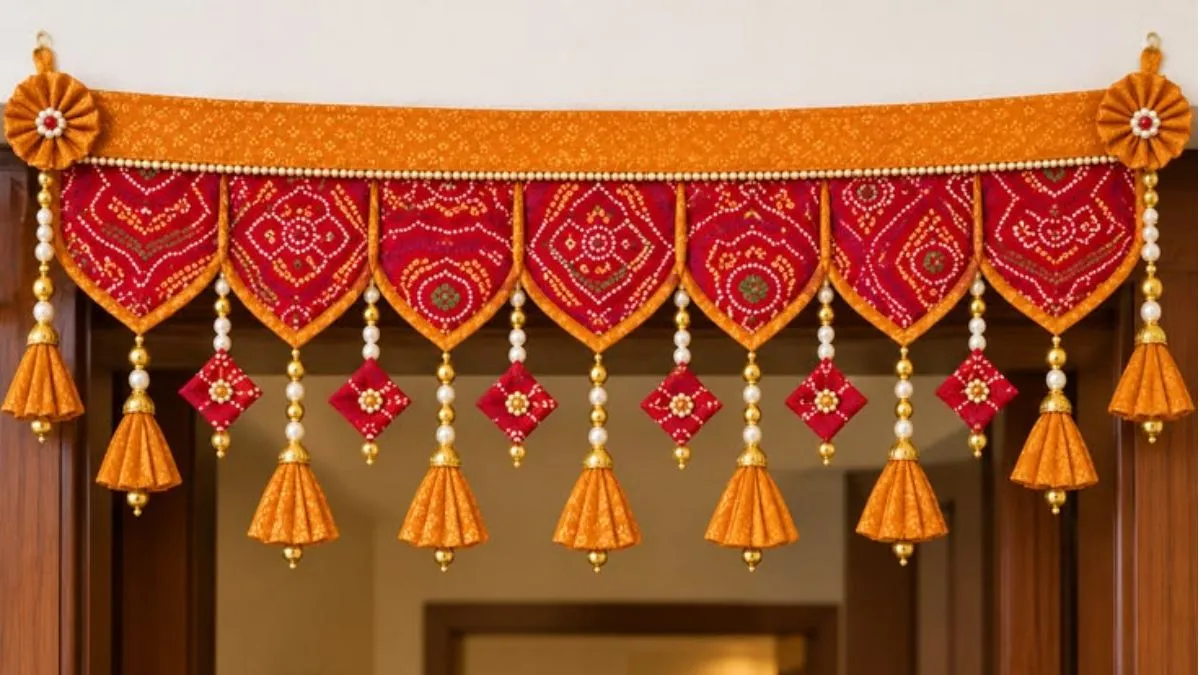 diy toran from old saree (2)