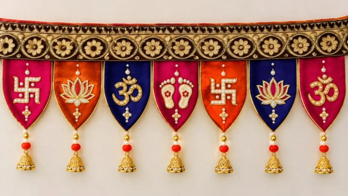 diy toran from old saree