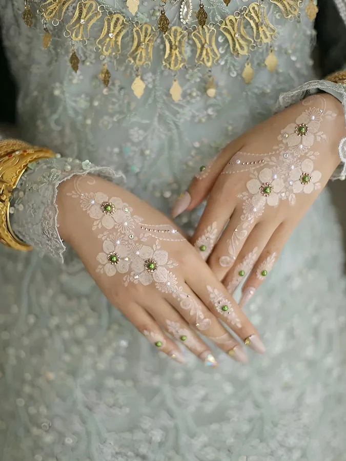 3D Rhinestone & Pearl Accents