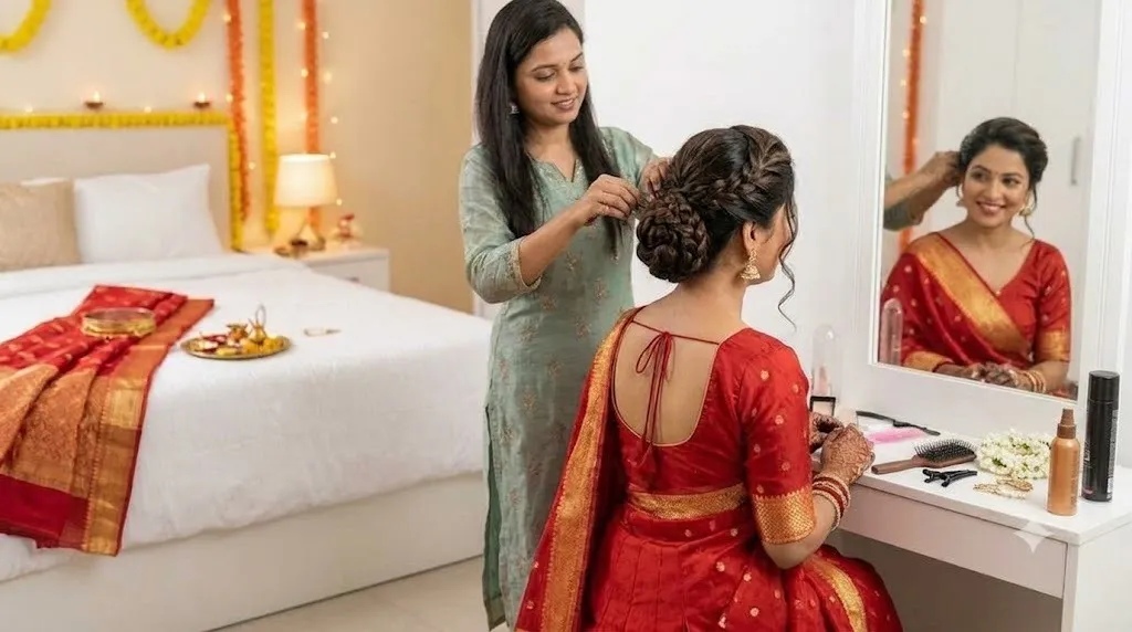 Hairstyle for karwa chauth 2026