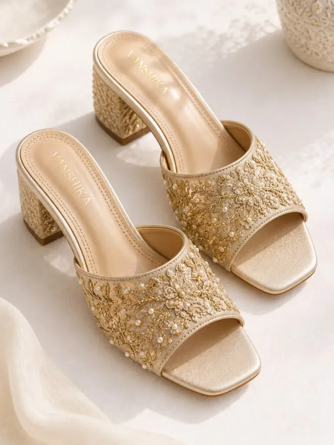 brocade heels